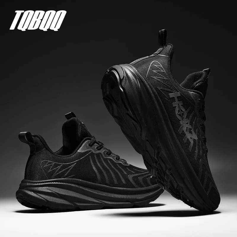 Carbon Plate Air Cushion Running Shoes for Men Soft Chunky Sneakers Women Daily Commuting Shoes Outdoor Casual Walking Shoes 2