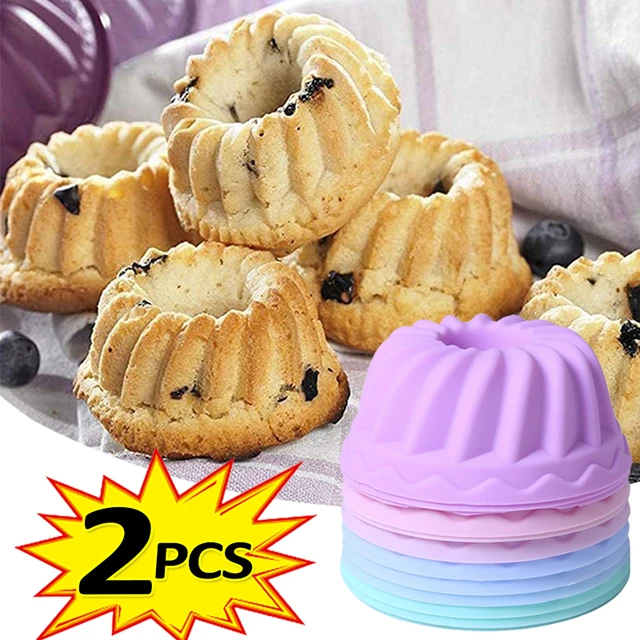 Silicone Baking Cup Cake Molds  Cake Mold Pan Silicone Cupcake - Round  Silicone - Aliexpress