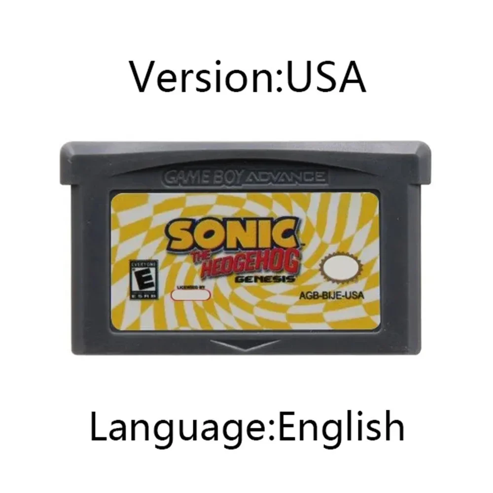 Beliebte Sonic 3 GBA 32-Bit-Tintenpatrone für elektronische Spielkarten, bestes Geburtstagsgeschenk für Jungen, Weihnachtsgeschenk – Detail 3