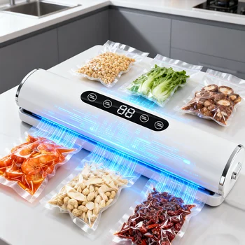 Professional Vacuum Kitchen Sealing Machine Sealer for Food Vacuumor for Products  Cuisine Packaging Plastic Bag Sealant 1