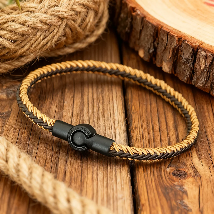 Noter Langlebiges ethnisches Seilarmband für Männer, 5 Farben erhältlich, hautfreundlich, schweißabsorbierend, Sportarmband, Armreif Pulseria Homme