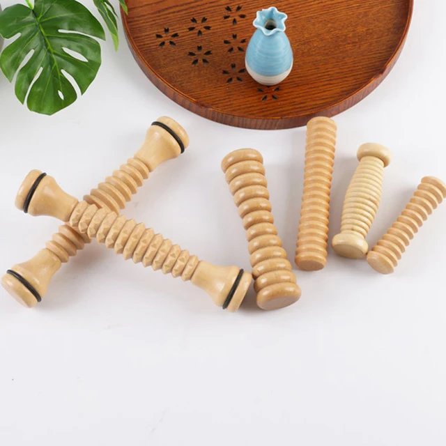 Wood Foot Massage Roller for Stress Relief and Foot Health