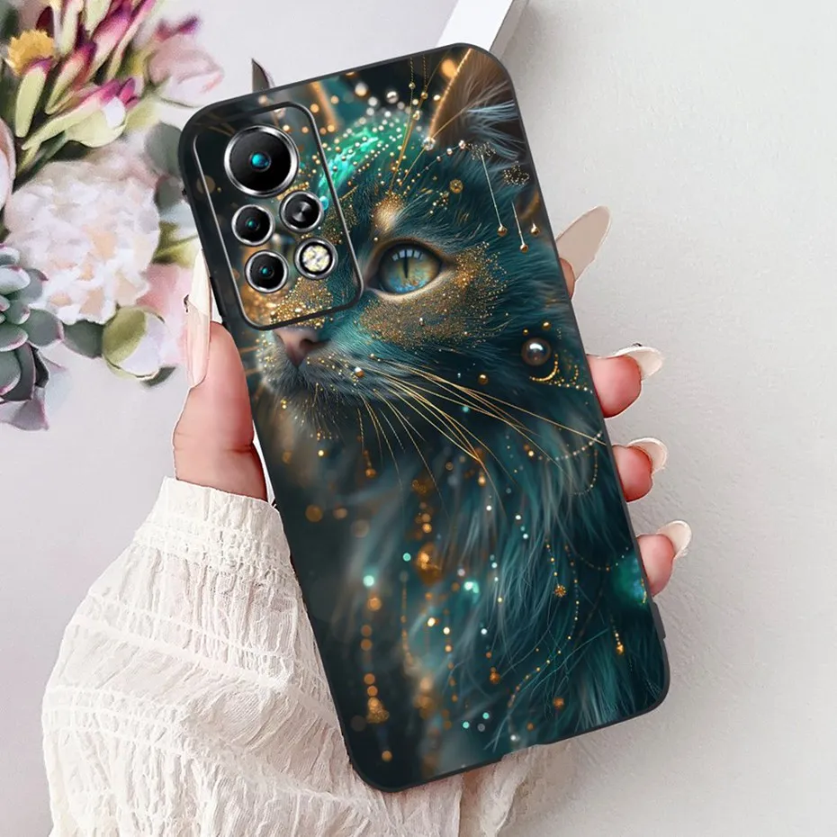 Sleek Black Silicone Soft Back Phone Case - New Design