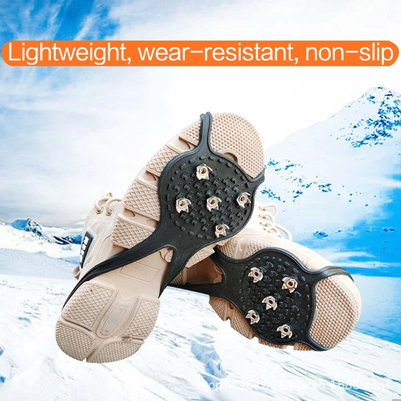 Crampons, Crampons à Glace Traction Grips à Neige pour Bottes Chaussures  Femme Homme, AméLioré AntidéRapant 24