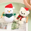Cute Christmas Series Doll Penguin Old Man Christmas Tree Deer Plush Toy Snowman Deer Toy Children's Christmas Gift Ornaments 1