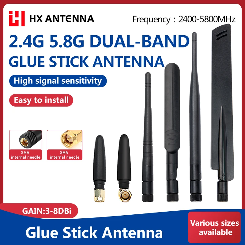 

Wifi2.4 G 5,8G Интернет вещей антенна ZigBee всенаправленная стержень антенна модуль Bluetooth маленький складной клеевой стержень антенна