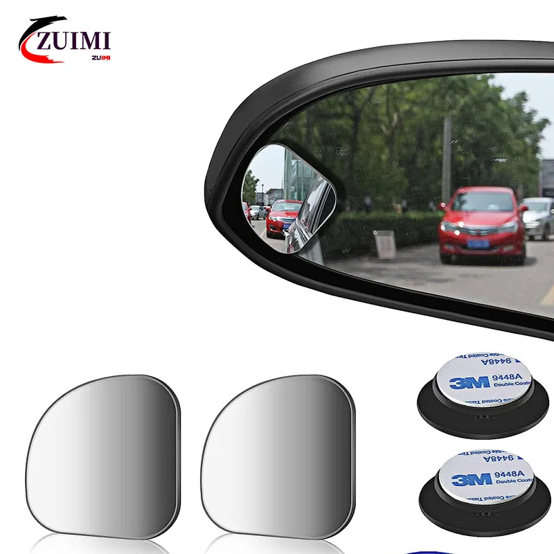 

2 PCS Blind Spot Mirrors, Round HD Glass Convex 360° Wide Angle Side Rear View Mirror for Cars SUV and Trucks