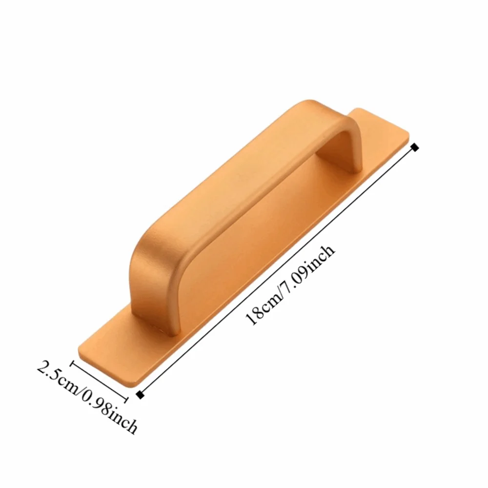 Aluminum Alloy Punch-free Door Handle Waterproof Moisture-proof Closet Knob Black/Gold/Silver/Grey Practical Window Handle