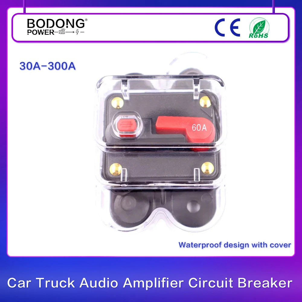 CarTruckAudioAmplifierCircuitBreaker50A60A80A100A150A200A