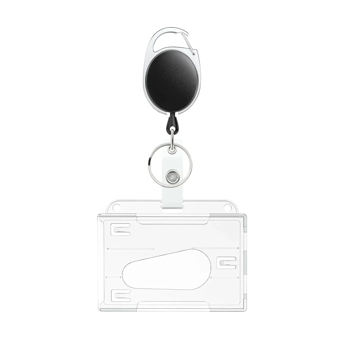 Card Holder Card Sleeve ID Card Case ID Card Holder Wallet Card Holder Credit Card Holder Card Wallet Document Card Wallet Wallet Card Bag Transparent Double Cards Slots ID Tag Badge Holder Badge Reel 2 Cards Storage Organizer Employee Pass Work Card Case