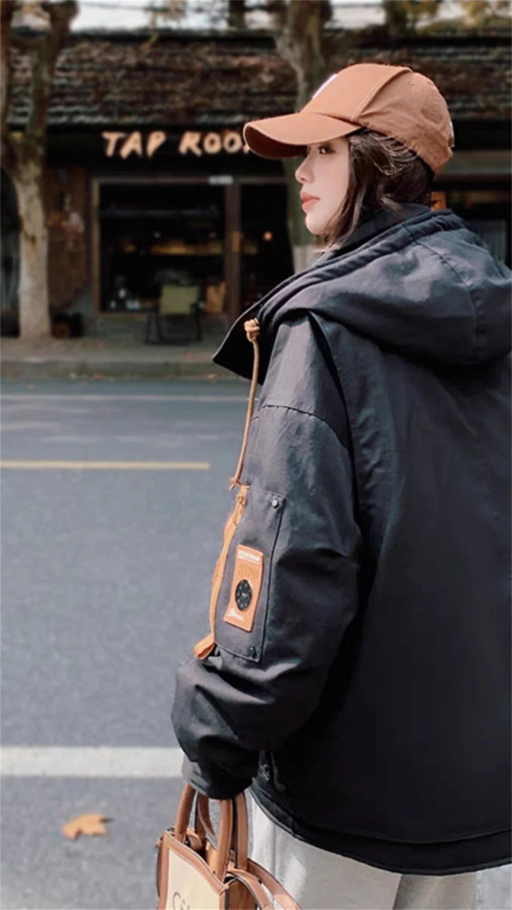 Workwear Hooded Down Pie Overcoming Women's Winter New Korean Edition Explosive Street Design Sensational Hot Coat