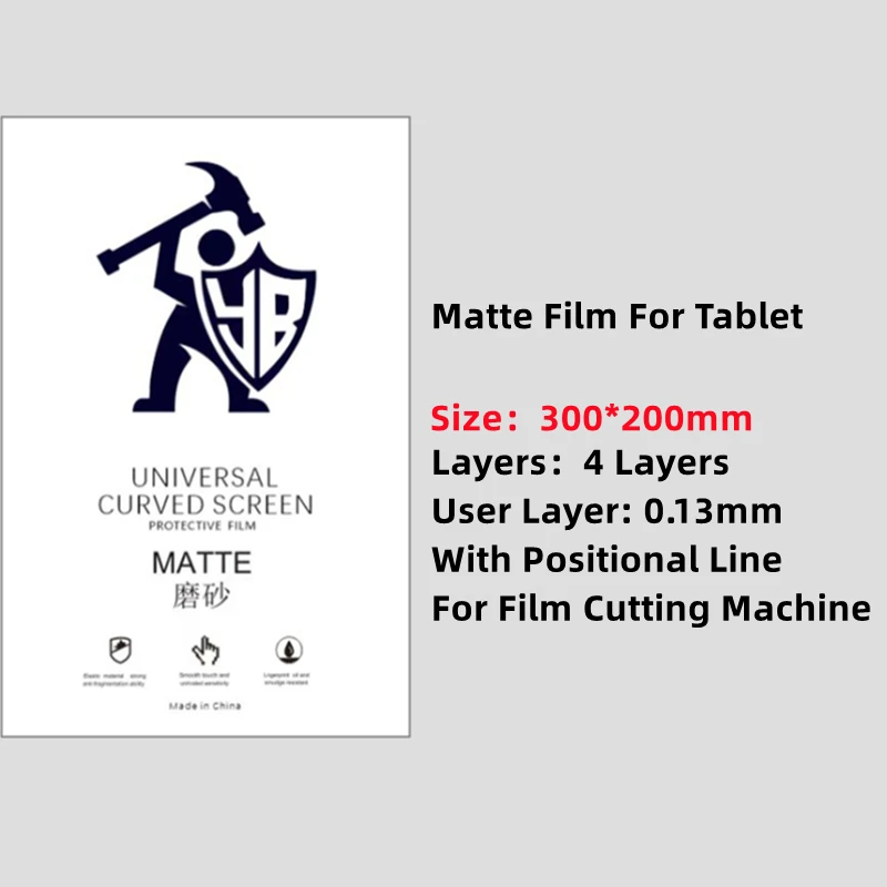 20pcs TPU Hydrogel Film For iPad 9.7 10.5 Pro 11 Inch Tablet Laptop Front HD/Matte/Privacy Screen Protector Cutting Machine Plot