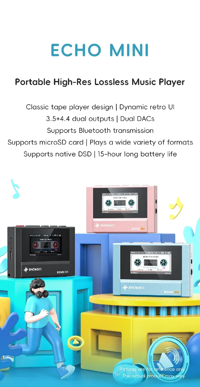 Snowsky Echo Mini Portable Hifi Music Player MP3 Bluetooth Walkman