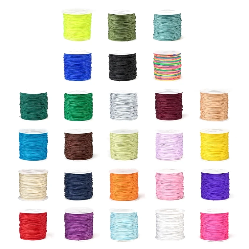 

1 Roll Colored Craft String Wire 0.8mm 49 Yard Knotting Cord Beading Bead Thread Dropship