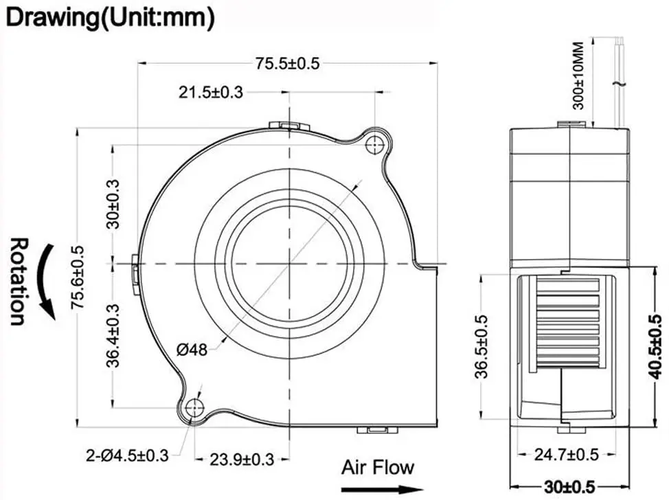cc de válvula de refrigeração de fluxo de ar radial