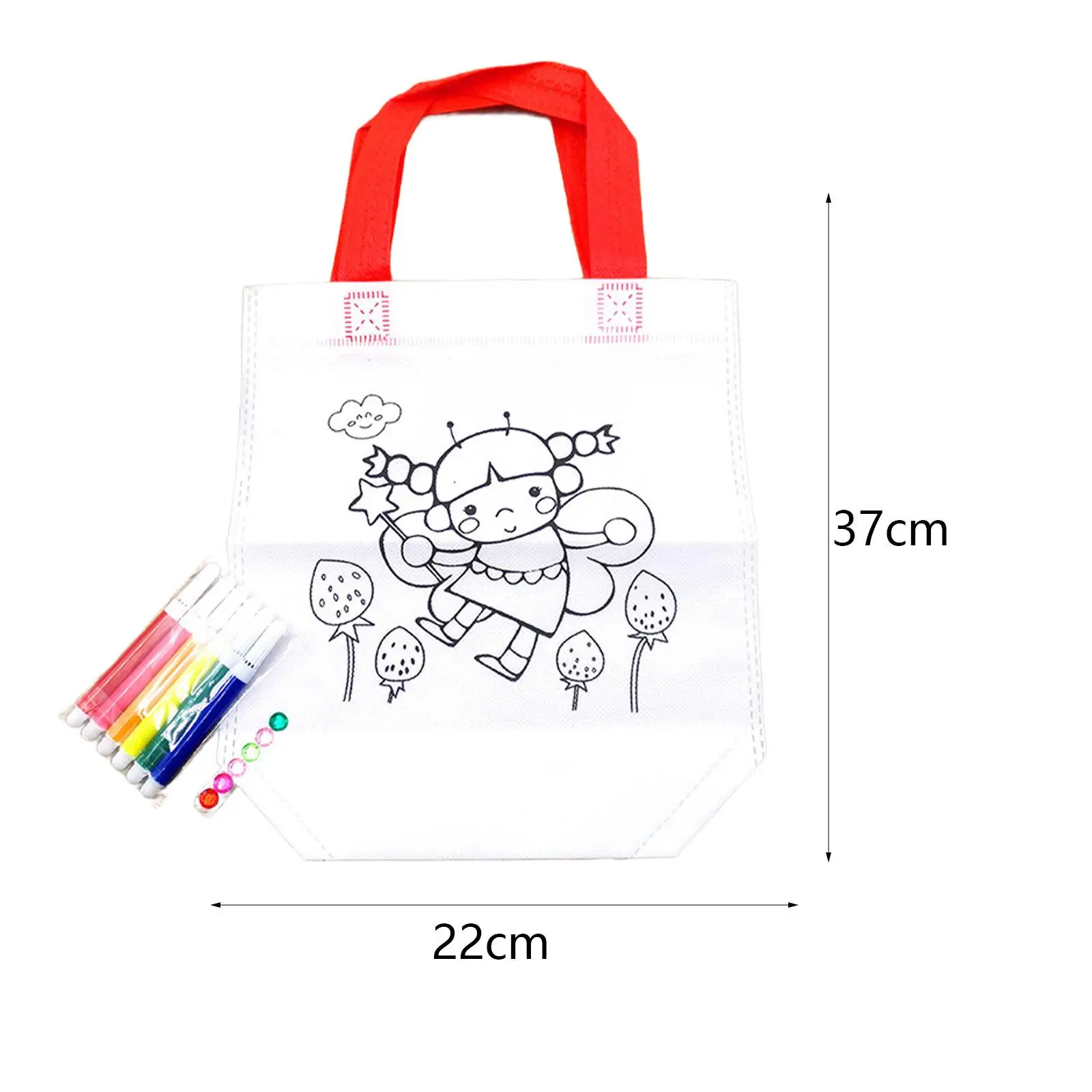 

5Pcs DIY Graffiti Bag Reusable Portable for Birthday Party Gift DIY Crafts
