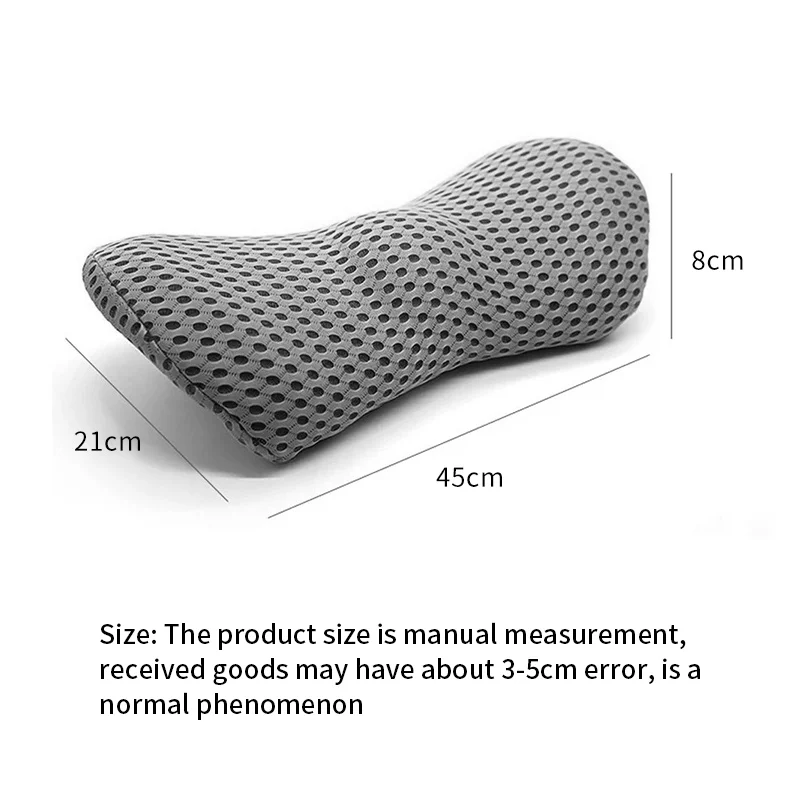 Breathable Memory Cushion Interior Accessories Bed Sleeping Pillow Car Seat Waist Pillow Lumbar Support Pillow Foam Car Cushion BEST SELLERS