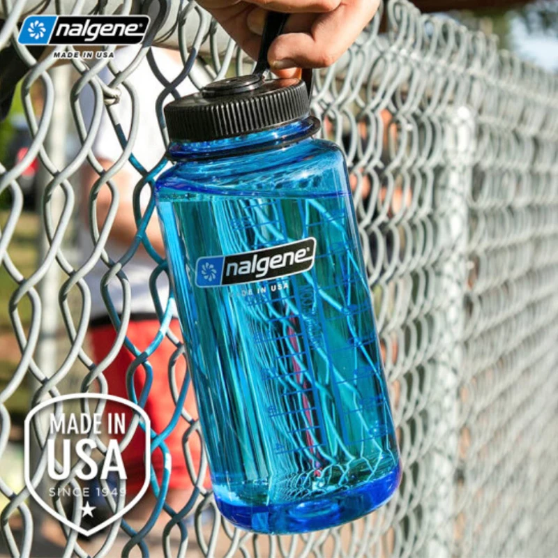 Nalgene-Sports Wide Mouth Water Bottle, Outdoor, Portable, Drinking Bottle, Running, Hiking, Large Capacity,1000ml