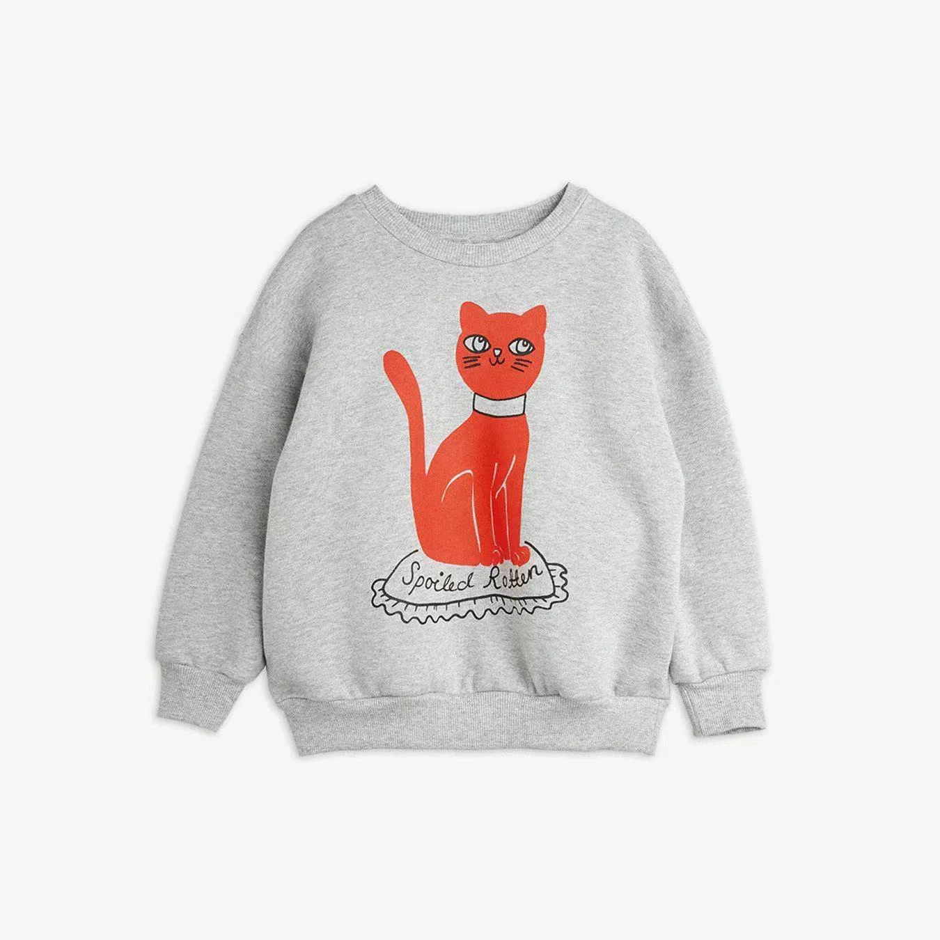 gray red cat top
