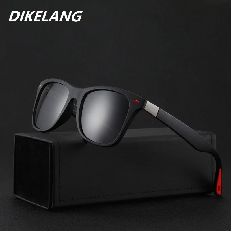 

Classic Polarized Sunglasses Men Women Square Vintage Brand Designer Sun Glasses For Man Driving Fishing Black Eyewear UV400