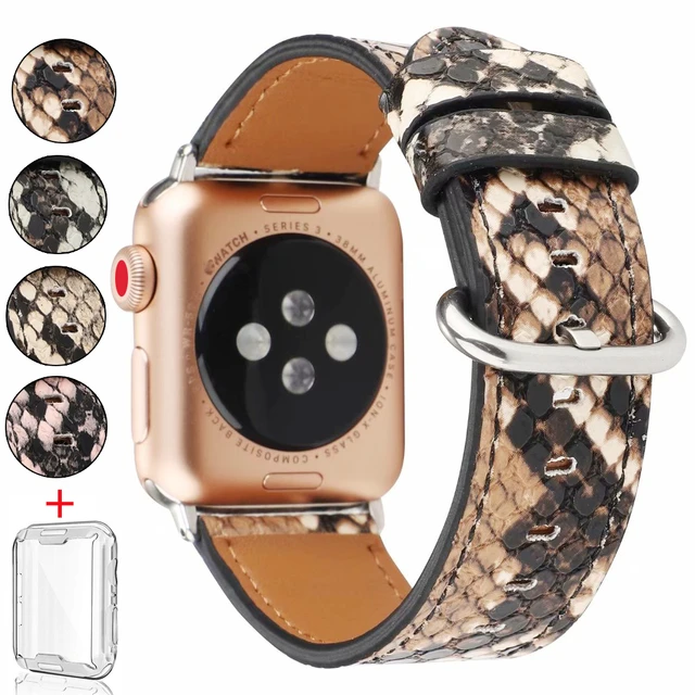 Leather Apple Watch 4 Band 44mm Women  Apple Watch Brown Leather Band -  New Sports - Aliexpress