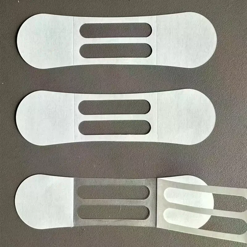 10Pcs 페이스 리프트 테이프 탄성 밴드 넥 리프팅 패치 방수 탄력성 보이지 않는 페이딩 넥 주름 접착 스티커