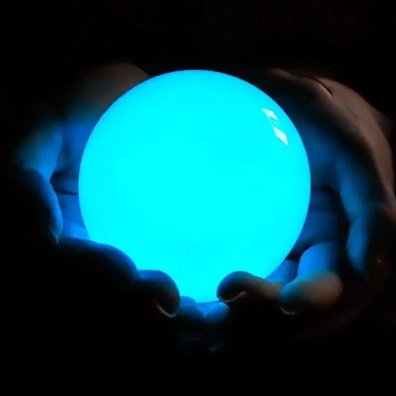 50mmNaturalLuminousStoneBlueLuminousQuartzCrystalSphereBall