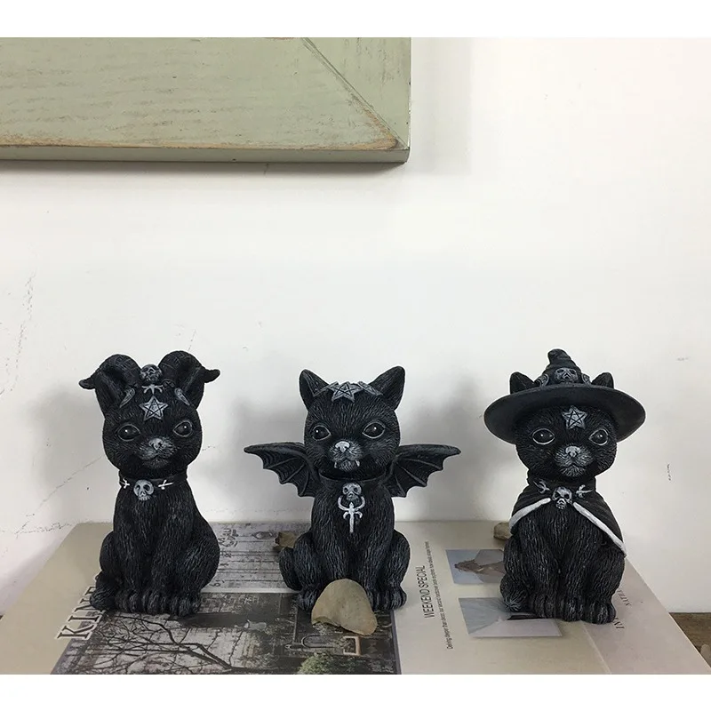 

Black Cat Halloween Ornaments TV Cabinet Home Bedroom, Living Room Dining Room, Desktop