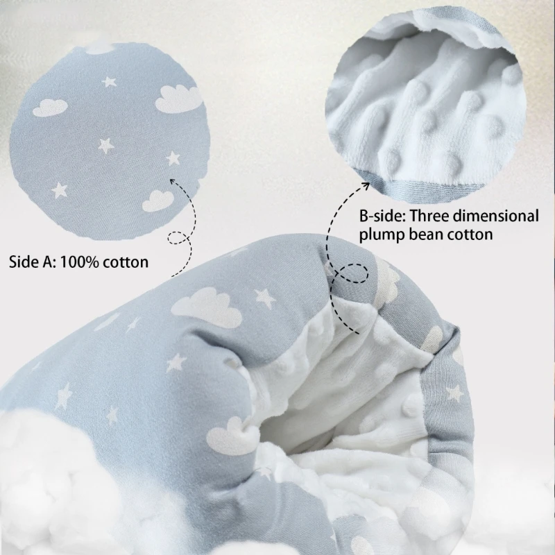 Skin Friendly Breastfeeding Pillow Baby Nursing Pillow Breathable Soft Bottle Feeding Pillows Printed Pattern Arm X90C