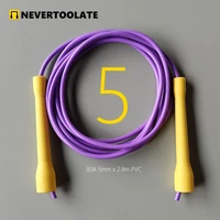 JR006 CC HANDLE  3.2m (rope between handles) x 5mm 5.3mm 6mm  pvc 11ft skip jump rope 1
