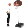 Basketball Hoop 5.6-6.5 FT Height Adjustable for Kids w/ Shatterproof Backboard 1