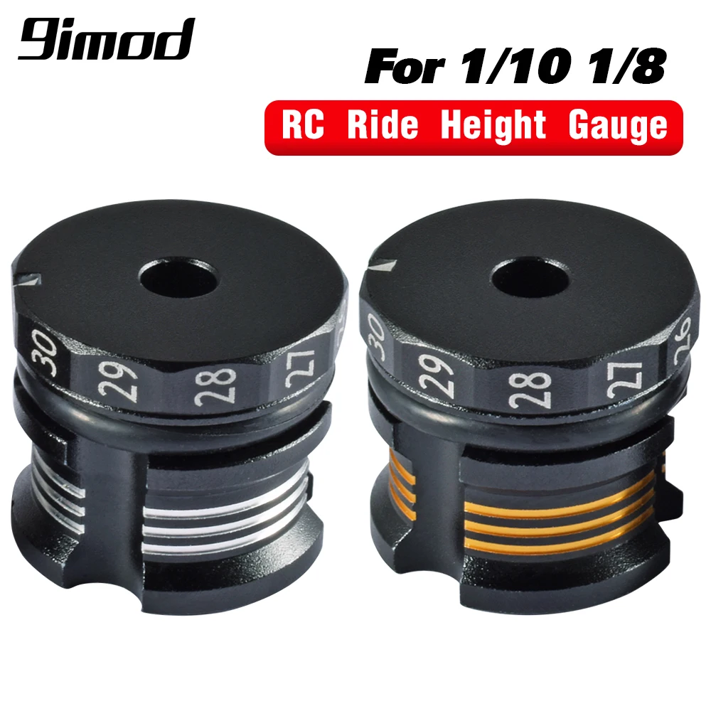 

9IMOD RC Ride Height Gauge Aluminum Alloy Adjustable Adjuster Measuring Ruler 20-30mm for 1/8 1/10 RC Car Repair Tools