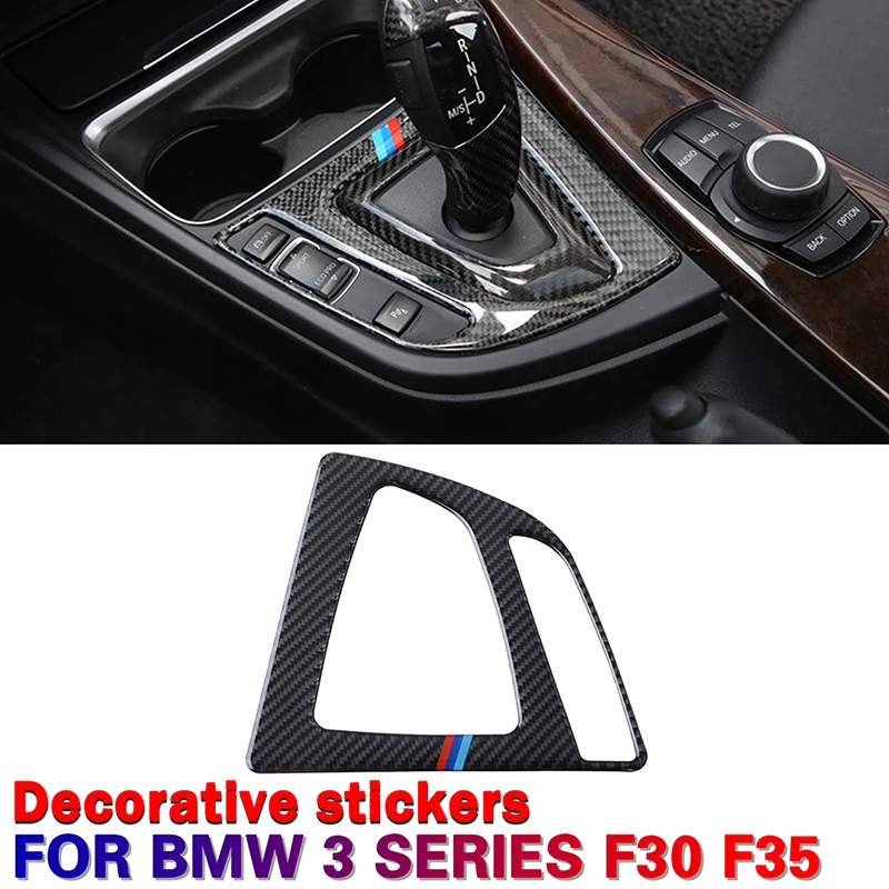 

Bracing LHD LHD Gear Panel Frame Trim Sticker Real Carbon Fiber Strip Fit For BMW 3Series F30 F35 2013-2015 GT F34 2013-2017