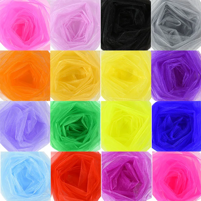 Crystal Organza Tulle Roll Fabric 6
