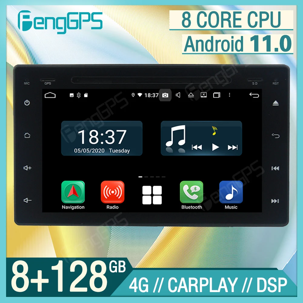 

Android 11 8G+128GB Carplay Car Radio For TOYOTA Fortuner HILUX SW4 Revo 2005-2015 Multimedia Video Player Stereo GPS Navigation