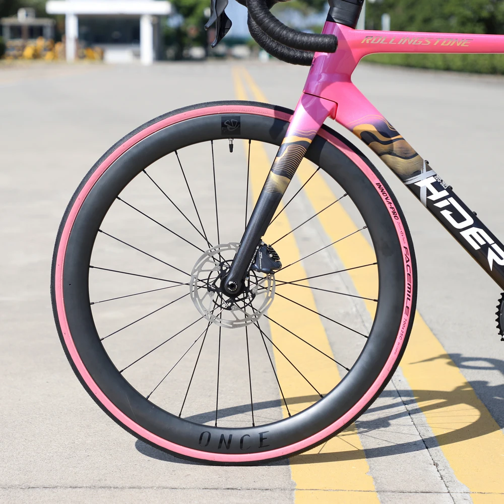 ピンク INNOVAーPRO FACEMILEロードバイクタイヤ2本セット