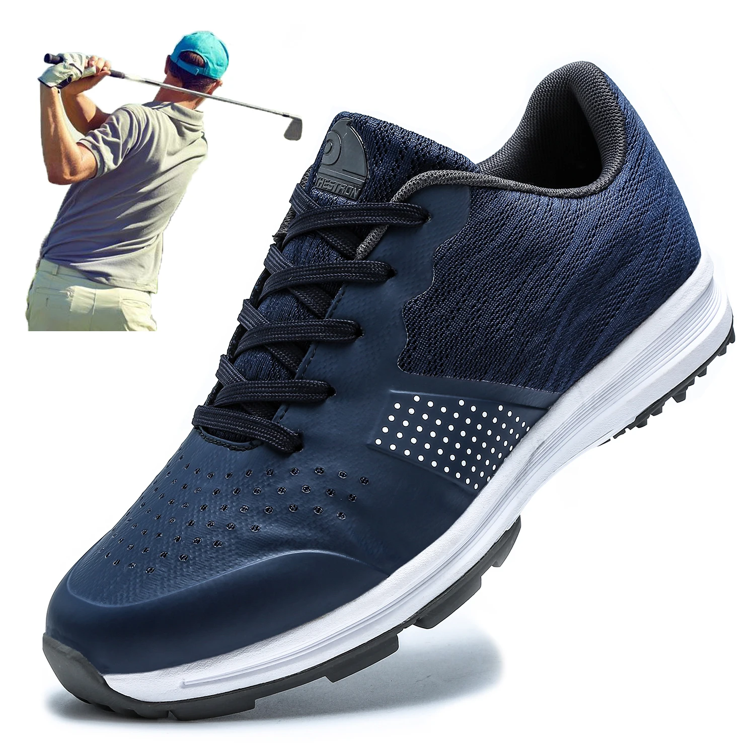 

Men's Professional Golf Shoes Classic Outdoor Mesh Breathable Golf Sports Shoes Men's Grass Comfort Training Shoes