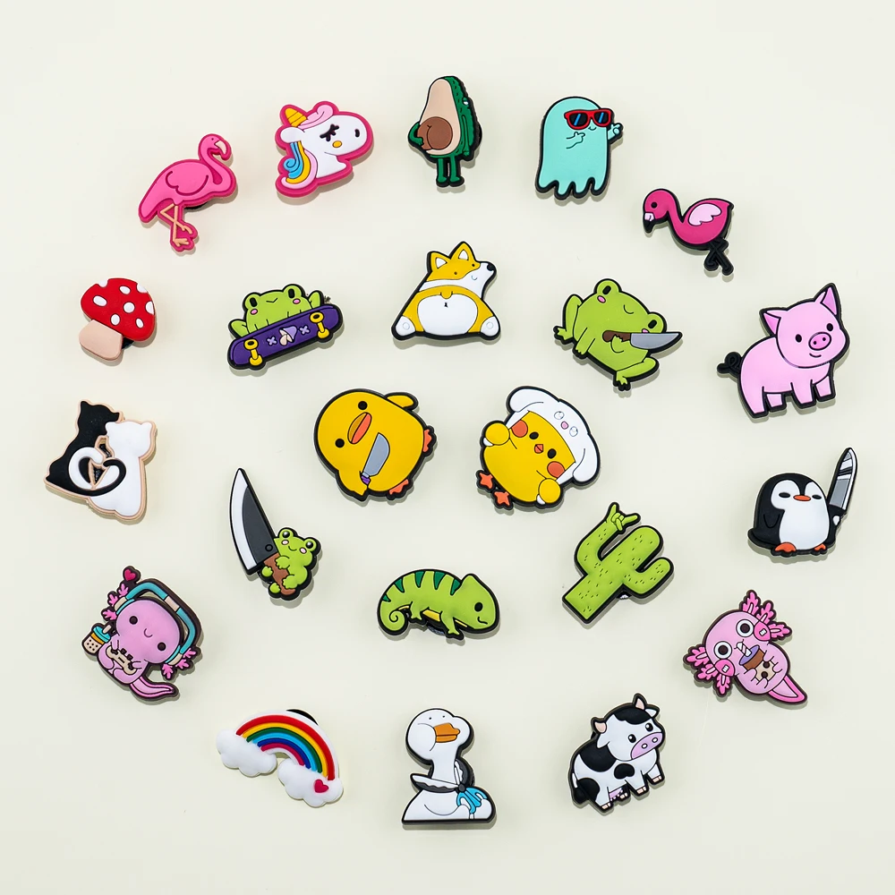 Fairy Tales Shoes Charms Magic Shoes Decoration Buckle Animals Garden Sandals Accessories 1PCS Kids Gifts shoe charms shoe decorations shoelace buckles garden shoe accessories