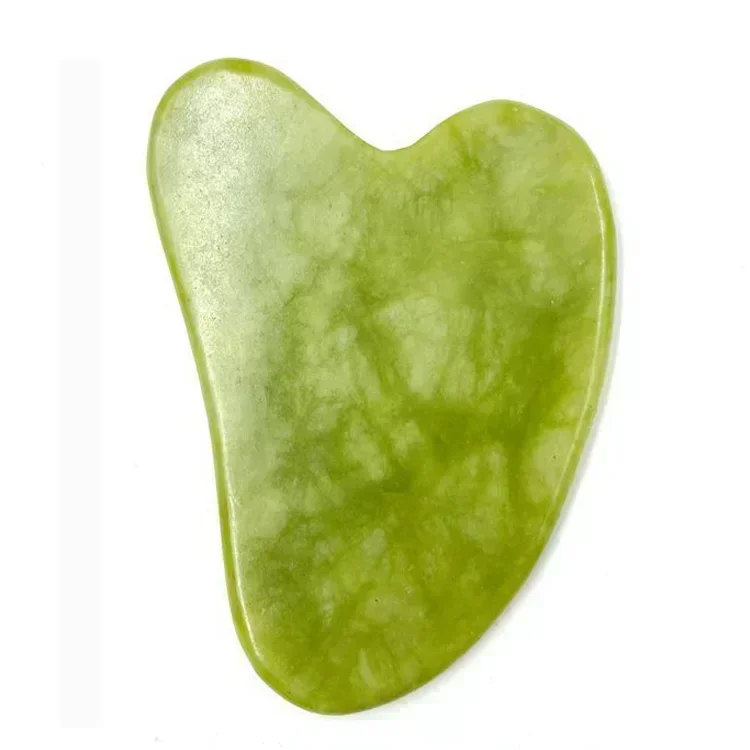 Exquisite Jade Gua Sha Facial Massage Tool - Revitalizing Eye and Skin Care Spa Stone