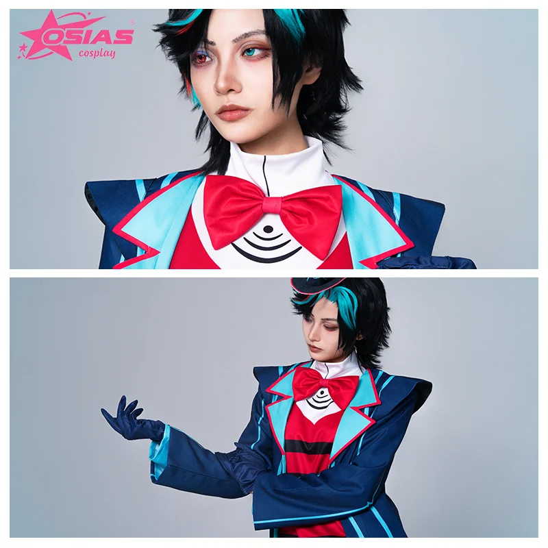 OSIAS Vox コスプレ衣装セット Vox ウィッグ Vox 靴 Hazbin Hotel