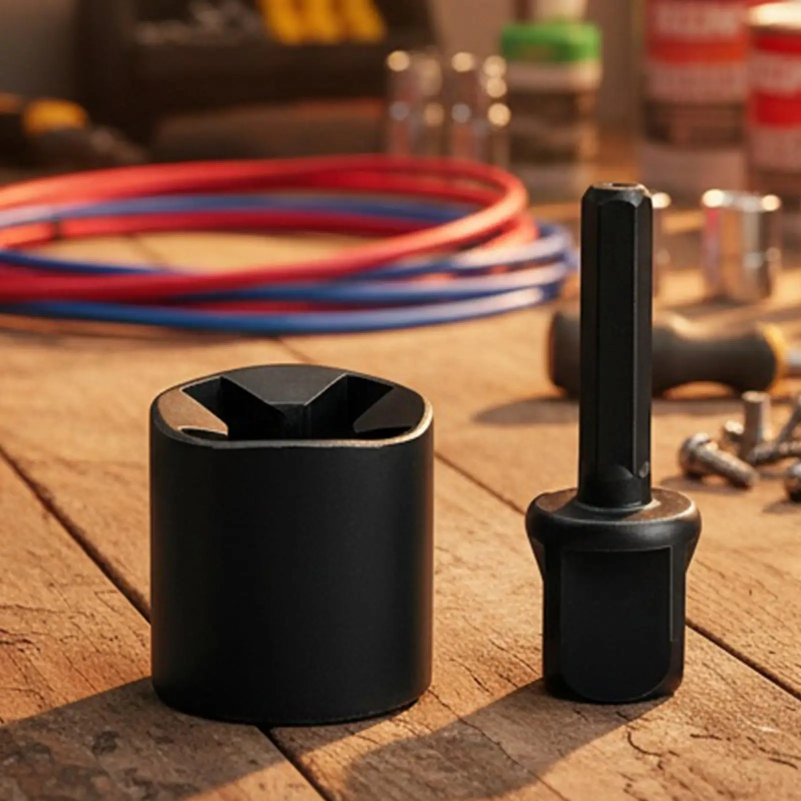 Heavy-Duty Rust-Resistant Jack Adapter with Drill Compatibility