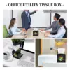 Custom Cool Math Rubix Rubik Player Cube Facial Tissue Box Cover Square Rubics Math Lovers PU Leather Tissue Box Holder for 6
