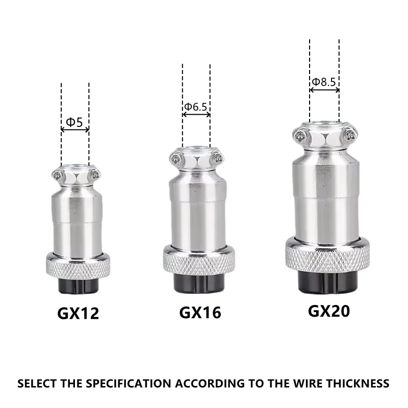 Wiring Connector Wire Connectors 1Set GX12 GX16 GX20 2 3 4 5 6 7 8 9 10 12 14 15 Pin Male Female Lc Cable Aviator Aviation Circular Connector Docking Plug Socket