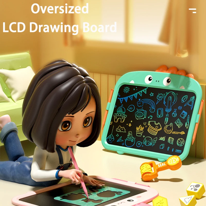 

Children's Cartoon LCD Drawing Board Oversized Learning Game Portable Color Electronic Drawing Board Children's Birthday Gift
