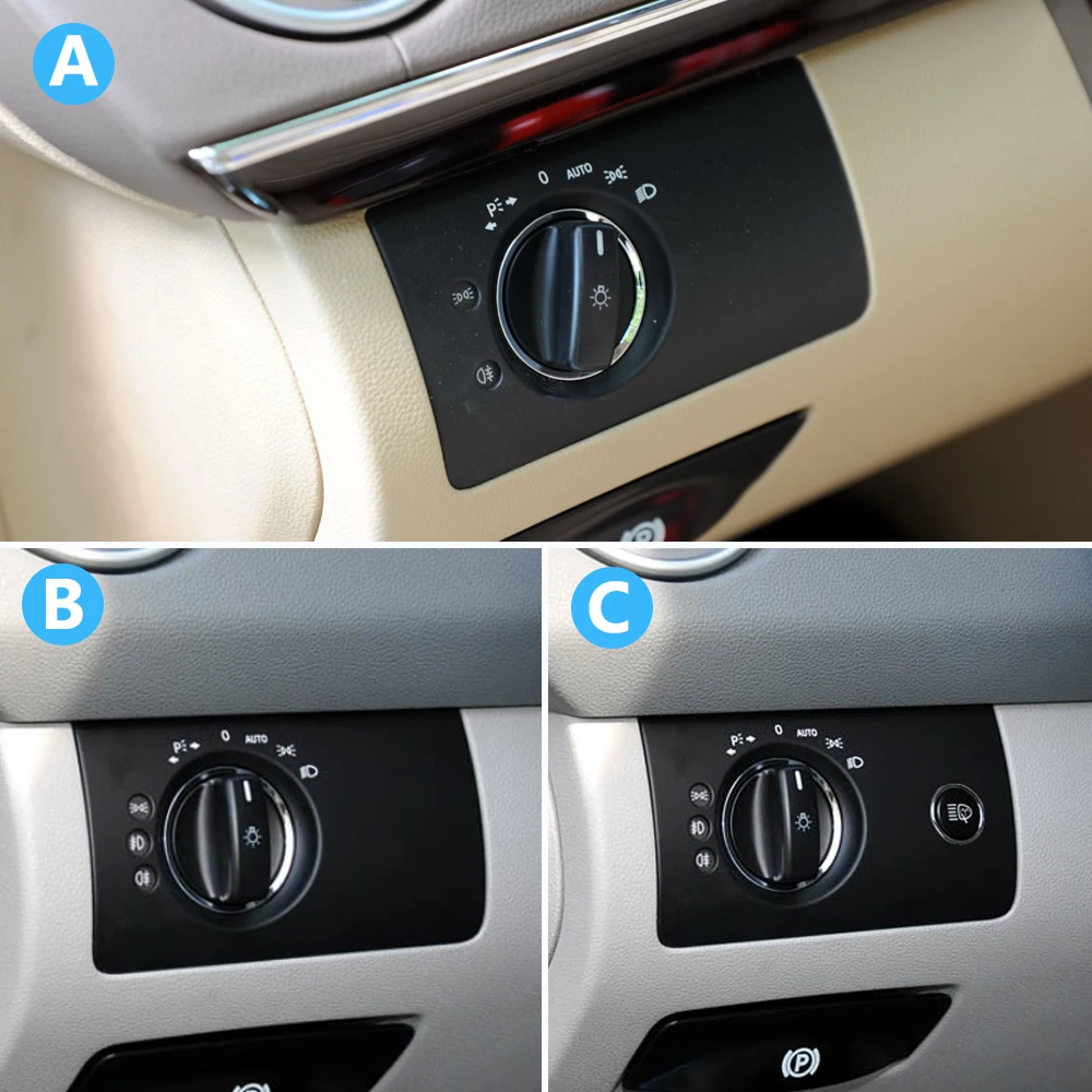 Car Interior Accessories Front Headlight Switch Button Panel Trim Cover For Benz W164 ML GL 300 350 450 500 2005-2011 car parts