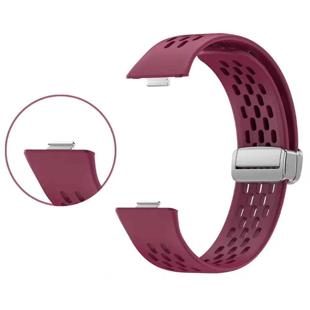 Breathable Sports Silicone Strap - Magnetic Bracelet Band