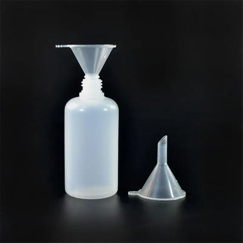 10/20Pcs Mini Small Plastic Separating Funnels Perfume Liquid Oil Filling Empty Bottle Plastic Funnel Perfume Packaging Funnel