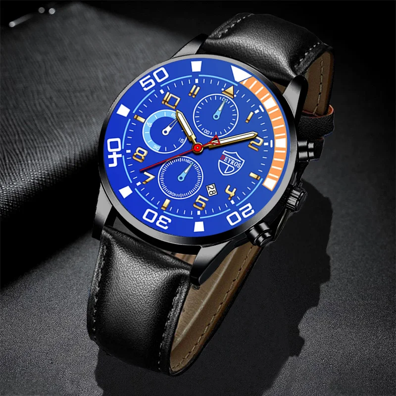 Brand Mens Watches Fashion Men Sport Stainless Steel Quartz Wristwatch Man Clock Business Casual Leather Watch  relogio masculin