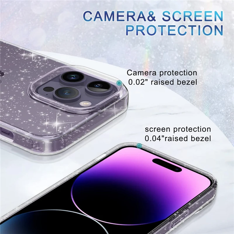 Crystal Clear Bling Glitter Phone Case