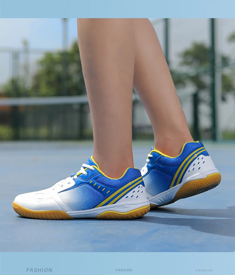 Description Picture 4 of itemUnisex Trendy Professional Volleyball Badminton Tennis Shoes Comfy Non Slip Durable Lace Up Rubber Sole Couple shoes Sneakers